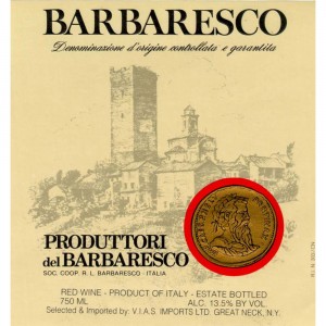 Barbaresco label